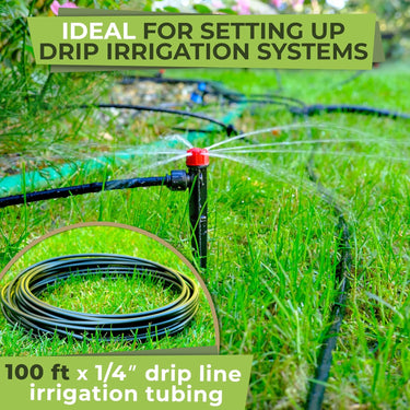 The kit includes 30 x Quick Connect Irrigation Emitters Vortex and 1 x Complete Instruction Guide (Hard Copy)